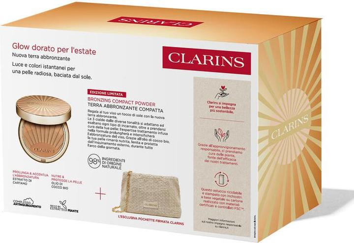 Clarins Bronzing Compact + Pouch