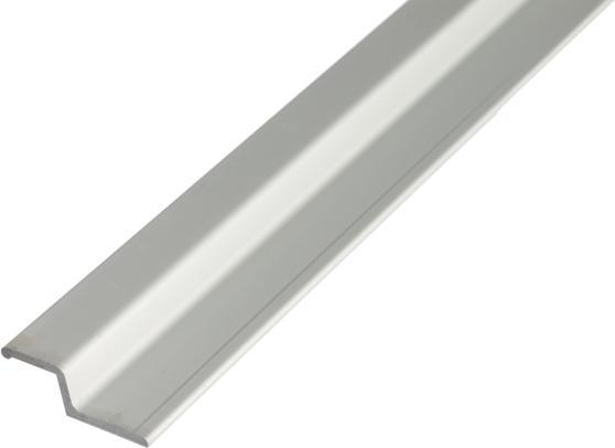 Alberts Griffprofil abgewinkelt Alu silber eloxiert 2000 x 40 x 13 x 2 mm