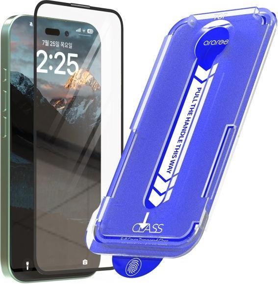 Actual product image Araree CLASS armoured glass screen protector Easy Install Kit (1 Piece, Apple iPhone 16)