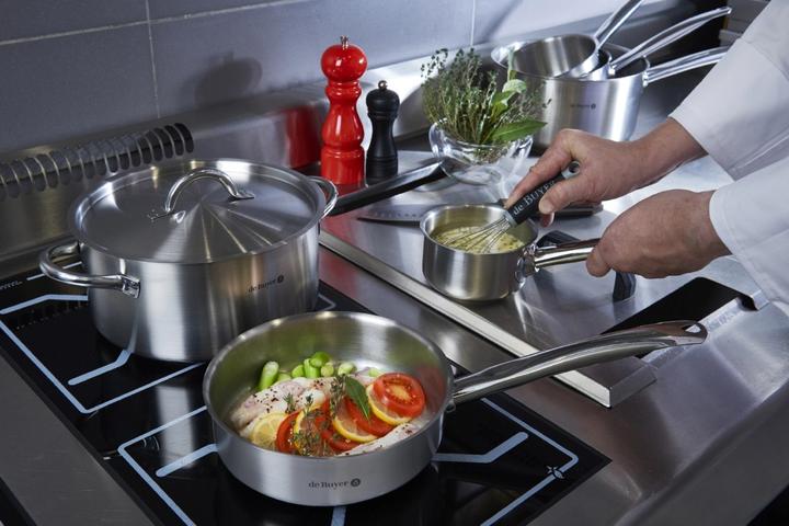 Produktbild de Buyer PRIM'APPETY Sauteuse gerade Ø28cm, Induktion (28 cm, Kochtopf, Edelstahl)