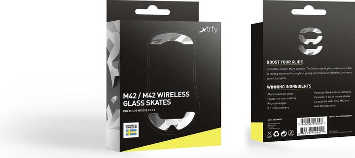 Produktbild CHERRY Xtrfy ZUB Glass skates M42 Litus White
