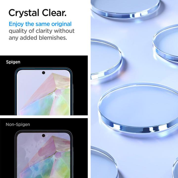 Actual product image Spigen ALM Glas.Tr Sam A35 5G 2szt. szkło hartowane AGL07772 (2 Piece, Samsung Galaxy A35)