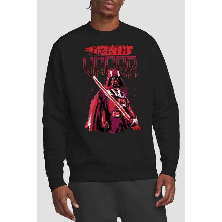 Actual product image Star Wars Unisex Adult Darth Vader Painted Sweatshirt (L)