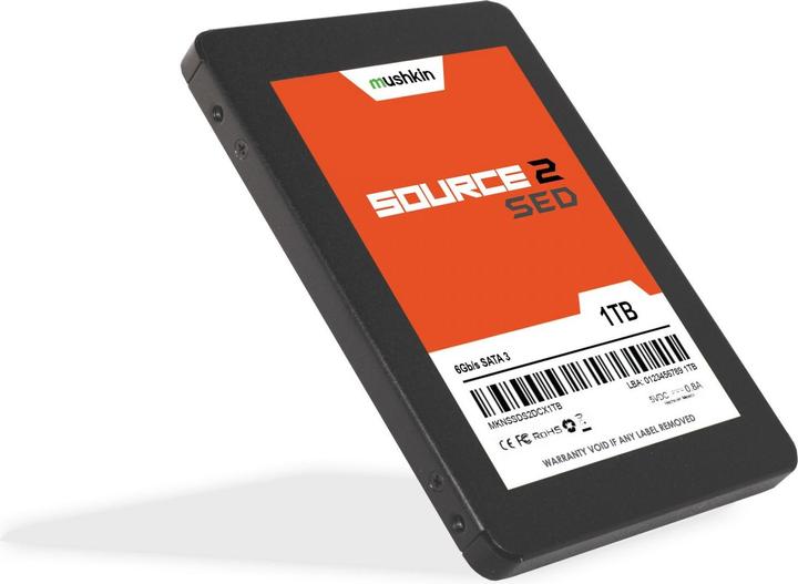 Image du produit Mushkin SSD Source2 SED 2,5 1TB SATA3 (1000 Go, 2.5")