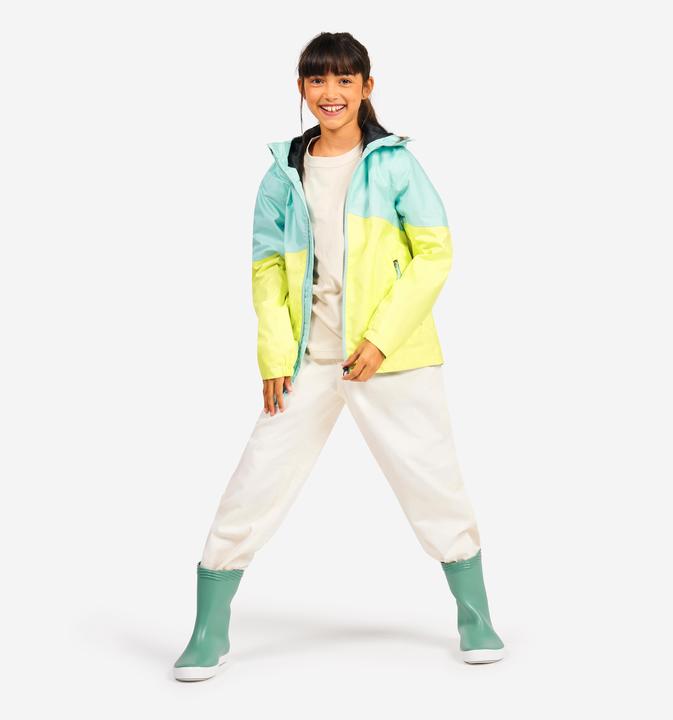 Image du produit Tribord Veste de voile imperméable Enfant - veste de pluie Sailing 100 bleu jaune citron