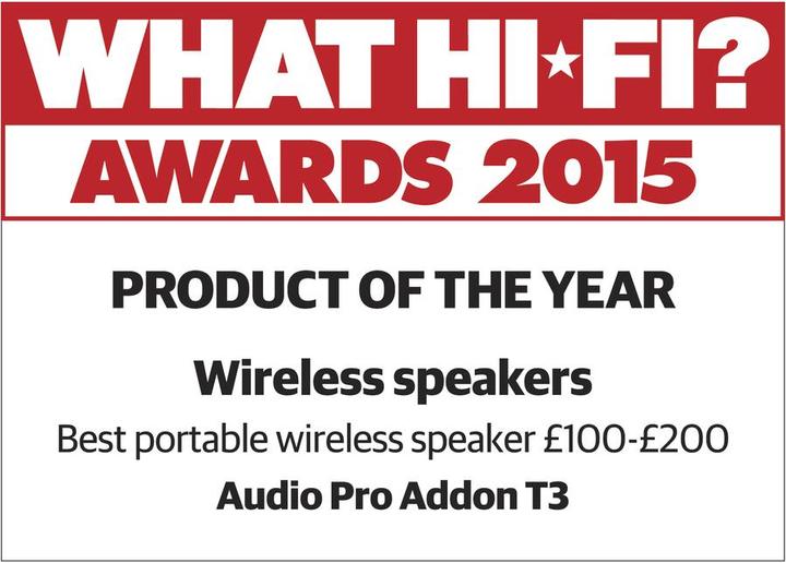 Actual product image Audio Pro Addon T3 (30 h, Electrical connection, Rechargeable battery operated)