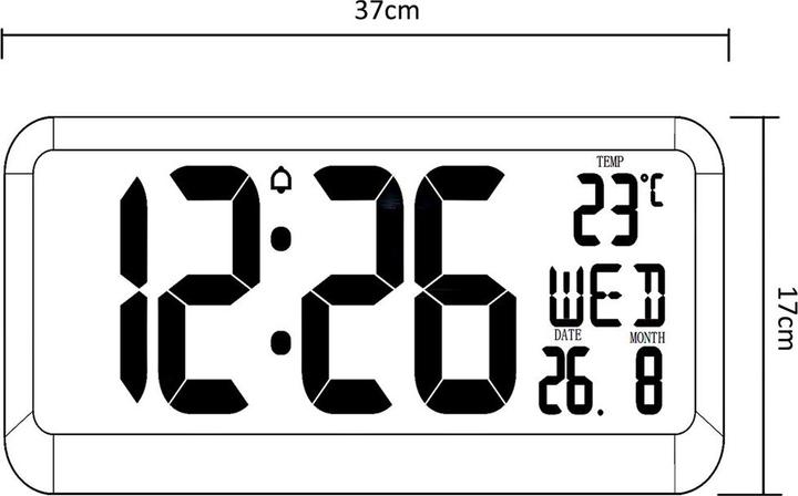 Immagine prodotto Greenblue Orologio da parete LCD con sensore di temperatura