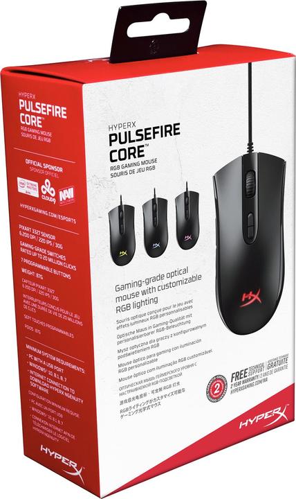 Actual product image HyperX Pulsefire Core (Cable)