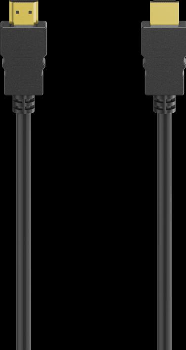 Productafbeelding Hama Hoge-snelheid HDMI™ kabel, 4K, mannetje - mannetje, Ethernet, 1,5 m, Verguld (1.50 m, HDMI)