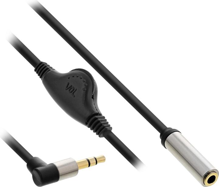 Actual product image InLine Slim Audio Cable Jack (0.25 m, 3.5mm jack (AUX))