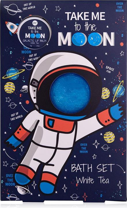 Actual product image Accentra TAKE ME TO THE MOON bath set in gift box, incl. 60ml shower gel, 10g lip balm, fragrance: White Tea (Body care set)