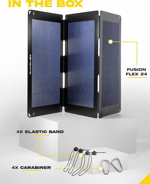 Produktbild Sunslice Tragbares Solarpanel "Fusion Flex 24" (24 W, 0.54 kg)