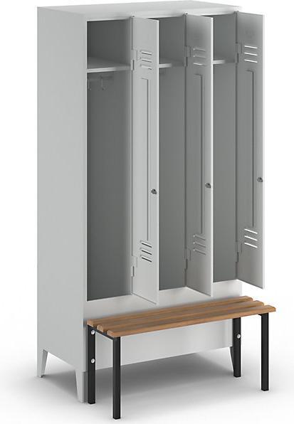 Actual product image Wolf Clothes locker with bench in front (90 cm, 185 cm)