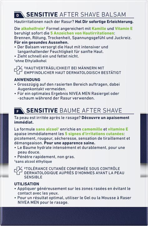 Actual product image NIVEA MEN DUPLIKAT Sensitive (Aftershave balm, 100 ml)