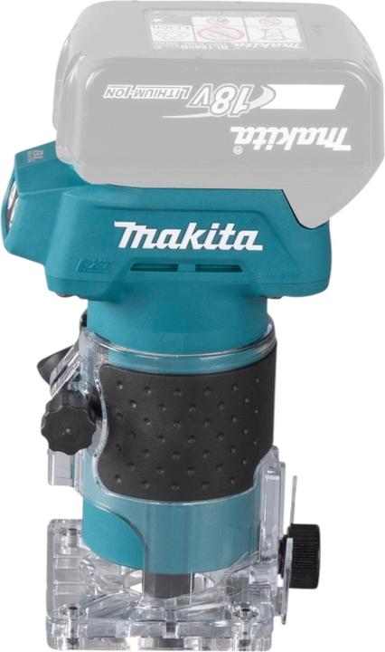 Produktbild Makita DRT 52 SGJ Akku Kantenfräse 18 V 6 mm Brushless + 2x Akku 6,0 Ah + Ladegerät + Makpac