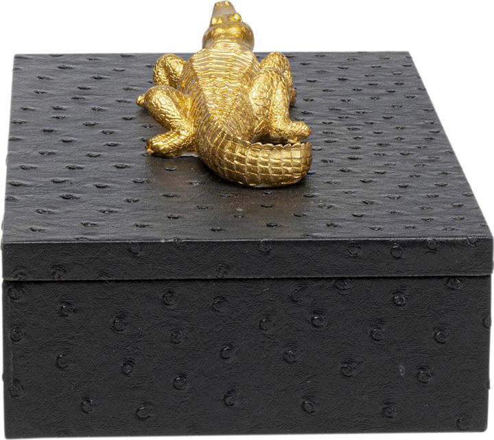Image du produit Kare Design Box Crocodile Schwarz (2/Set)