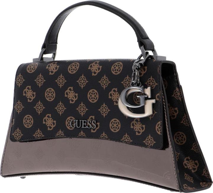 Immagine prodotto Guess Dalma, Textile Bag, Top Handle Flap, Brown Logo, For Women, 15 x 24