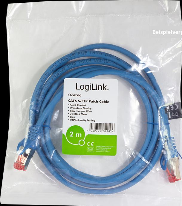Produktbild LogiLink Netzwerkkabel (S/FTP, CAT6, 0.50 m)