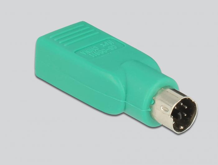Produktbild Delock 12534  USB Typ-A + PS/2 Desktop Maus (Kabelgebunden)