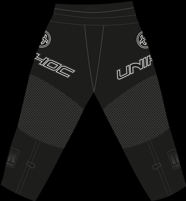 Actual product image Unihoc Goaliehose INFERNO all black-L (L)