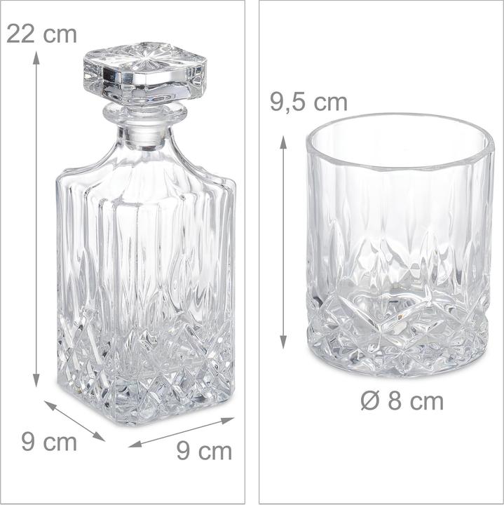 Produktbild Relaxdays 5-tlg. Whisky-Set (3.30 dl, 1 x, Whiskygläser)