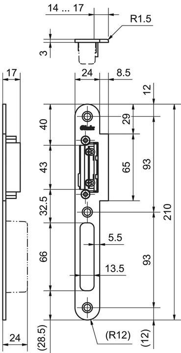 Productafbeelding Glutz Slagplaten 16010 (Opvallende plaat)