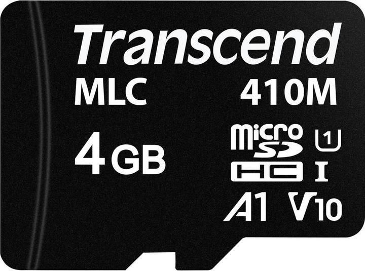 Image du produit Transcend Carte mémoire flash 410M (4 Go, microSDHC, U1, UHS-I)