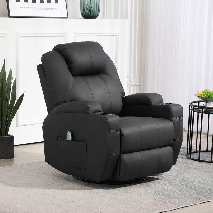 Actual product image Swisshandel24 Relax armchair massage function electric reclining function, rocking function, swivelling spring