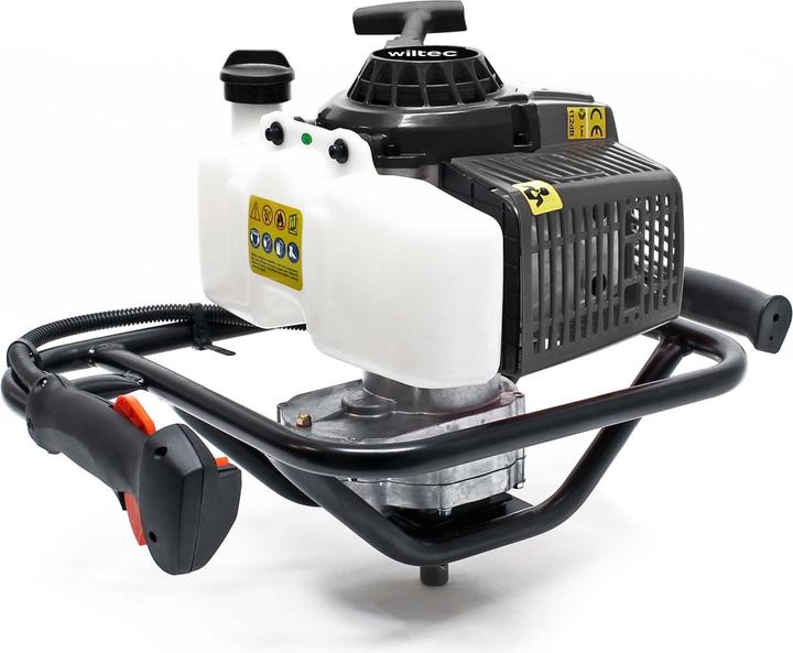 Produktbild Wiltec Wilitec Erdlochbohrer 2,2kW 3PS 63ccm Benzin Erdbohrer Pfahlbohrer Brunnenbohrer