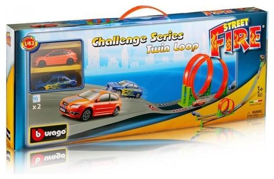 Image du produit Bburago Street Fire Challenge Twin Loop Car Track Toy for 3+ Years 30070