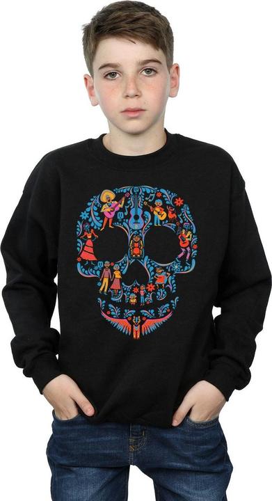 Actual product image Disney Boys Coco Skull Pattern Sweatshirt (140, 146)