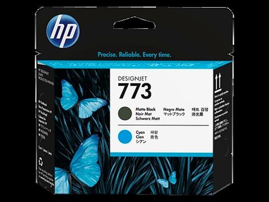 Image du produit HP 773 - Noir, Cyan - Tête d'impression - pour DesignJet Z6600 (C, MBK)
