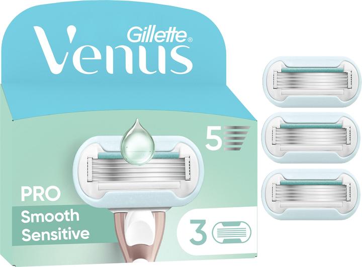 Venus Optic Venus - Pro Smooth Sensitive Razor Blades - Green/White - 3 pcs