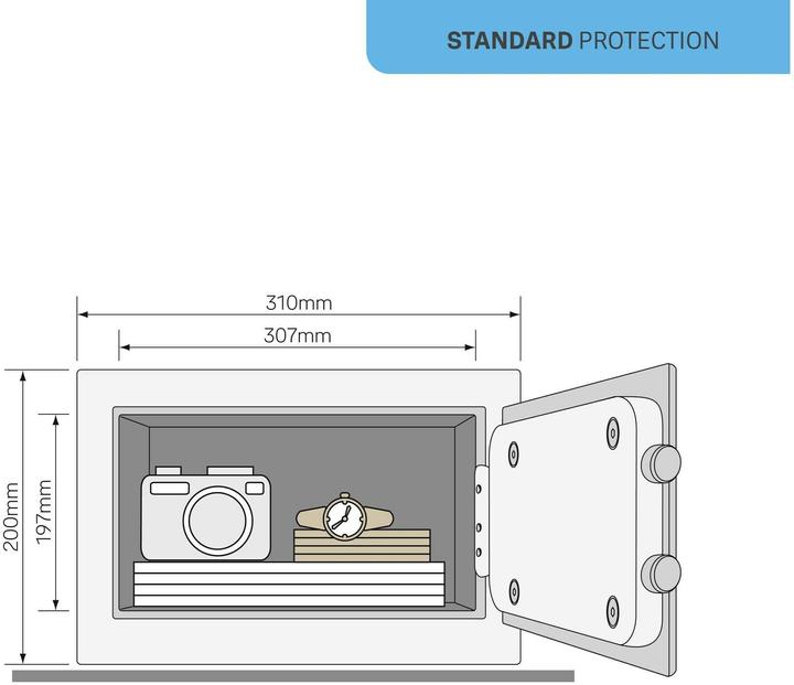 Immagine prodotto Yale YE YSG200DB2 - Codice PIN sicuro 8.6L (8.60 l)