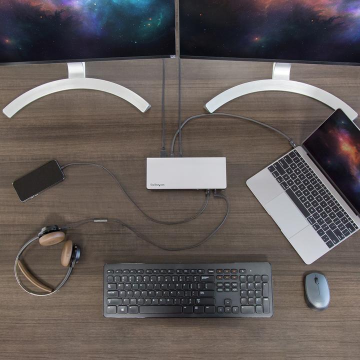 Produktbild StarTech TB3DOCK2DPPU (Thunderbolt, 6 Ports)