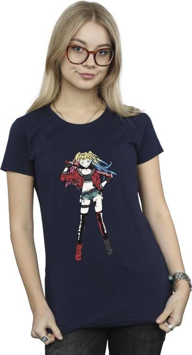Immagine prodotto Maglietta in cotone con posa in piedi di Harley Quinn (XL)