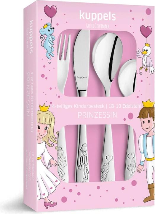 Produktbild Kuppels Prinzessin Kinderbesteckset 4-teilig, hochglanzpoliert, für 1 Person