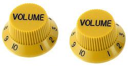 Produktbild AllParts AP PK 0154-020 Knöpfe Strat Vol.(2) gelb (Instrumenten Ersatzteile)