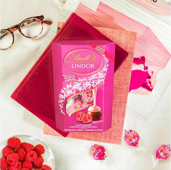 Image du produit Lindt Boules Lindor Framboise & Crème (200 g)