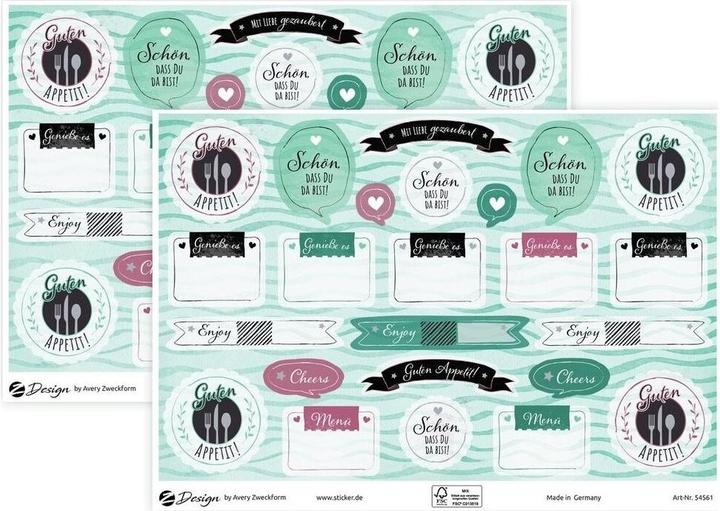 Produktbild Avery Motivsticker A5 DEKO Tischdeko