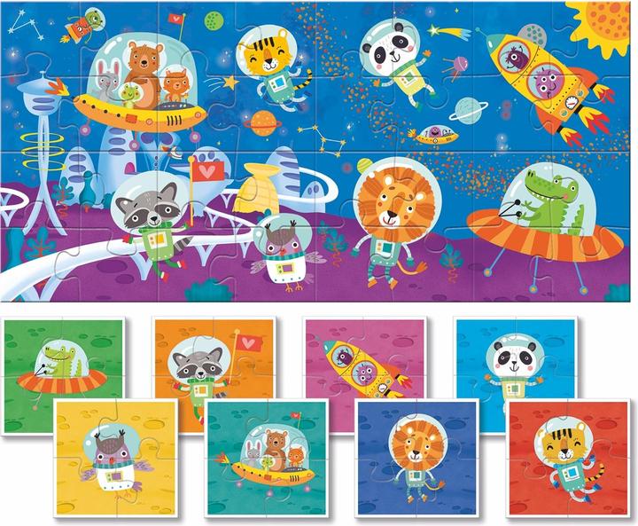 Produktbild Ludattica 32 Piece Puzzle - Dudù: Space (4 Teile)