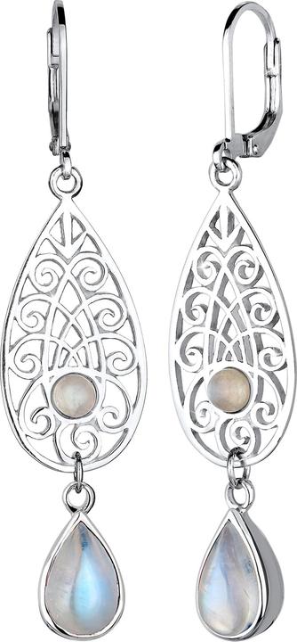 Produktbild Elli Ornament, Tropfen (925 Sterling Silber vergoldet, Mondstein)