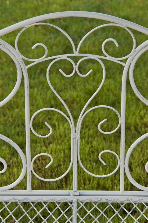 Image du produit CLP Banc de jardin Tara, blanc antique