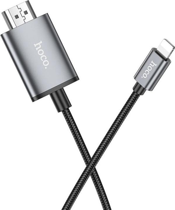 Produktbild Hoco Lightning to HDMI Video Kabel UA27, 2m, Grau (2 m, HDMI)