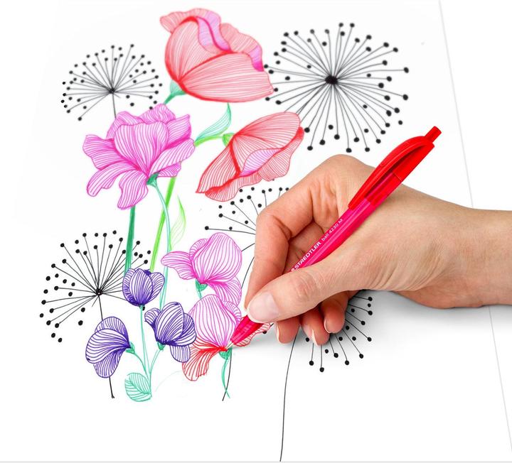 Actual product image Staedtler Multiverse Dreieckiger Kugelschreiber 8 Farben (Mixed colours, 8 x)