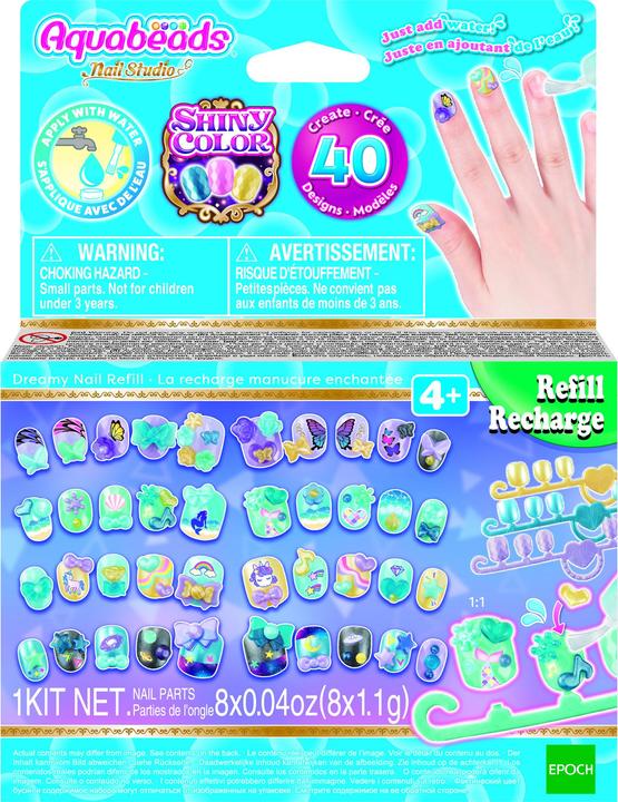 Actual product image Epoch Fingernails Refill Set blue/green (Artificial nails, Multicoloured)