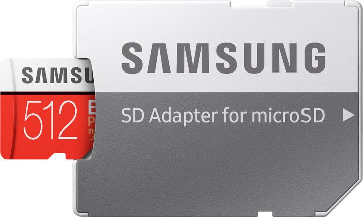 Image du produit Samsung Evo+ microSD UHS-I (512 Go, microSDXC, U3, UHS-I)