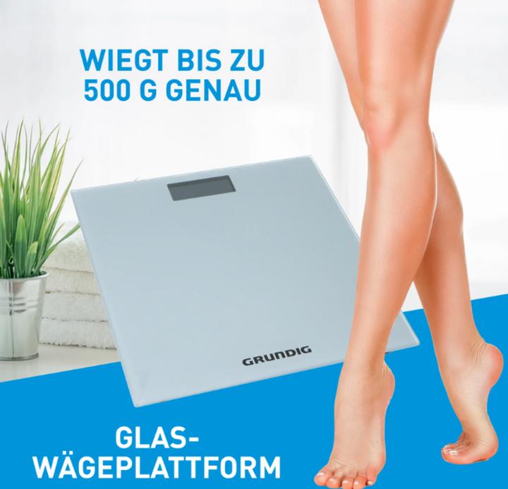 Image du produit Grundig Échelle du corps argent 28x28x2,2cm (180 kg)