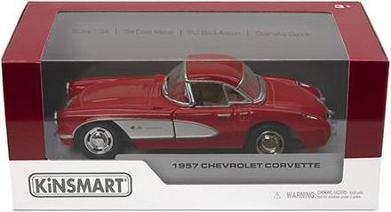 Actual product image Kinsmart KINS Die-cast model 1957 Chevrolet Corvette, 1:34, ast 4