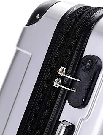 Immagine prodotto Beibye Carrello a guscio rigido Twin Wheels 2048, argento, XL (115 l, L (90 - 115l))
